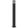 Lámpara de suelo de exterior con sensor aluminio negro 110 cm by , Outdoor lighting - Ref: Foro24-4006403, Price: 68,22 €, Di...
