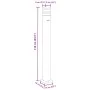 Lámpara de suelo de exterior con sensor aluminio negro 110 cm de , Iluminación de exterior - Ref: Foro24-4006403, Precio: 67,...