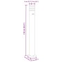 Lámpara de suelo de exterior con sensor aluminio negro 110 cm by , Outdoor lighting - Ref: Foro24-4006403, Price: 68,22 €, Di...