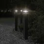 Lámparas suelo exterior con enchufe 3 uds aluminio negro 80 cm by , Outdoor lighting - Ref: Foro24-4006408, Price: 136,39 €, ...