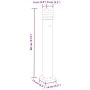 Lámparas suelo exterior con enchufe 3 uds aluminio negro 80 cm by , Outdoor lighting - Ref: Foro24-4006408, Price: 136,39 €, ...