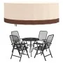 Gartenmöbelabdeckung rund Oxford 600D beige Ø 244x71 cm von , Abdeckungen für Gartenmöbel - Ref: Foro24-359654, Preis: 62,76 ...