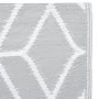 Gray PP outdoor rug 190x290 cm by vidaXL, Outdoor protectors - Ref: Foro24-310423, Price: 55,56 €, Discount: %