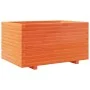 Jardinera madera maciza de pino marrón cera 90x60x49,5 cm by , Pots and planters - Ref: Foro24-847385, Price: 159,65 €, Disco...