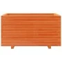 Jardinera madera maciza de pino marrón cera 90x60x49,5 cm by , Pots and planters - Ref: Foro24-847385, Price: 159,65 €, Disco...