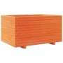 Jardinera madera maciza de pino marrón cera 90x60x49,5 cm by , Pots and planters - Ref: Foro24-847385, Price: 159,65 €, Disco...