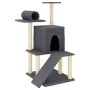 Kratzbaum für Katzen mit dunkelgrauen Sisalstangen 110,5 cm von , Katzenmöbel - Ref: Foro24-172063, Preis: 38,90 €, Rabatt: %