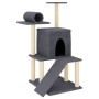 Kratzbaum für Katzen mit dunkelgrauen Sisalstangen 110,5 cm von , Katzenmöbel - Ref: Foro24-172063, Preis: 37,33 €, Rabatt: %