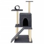 Kratzbaum für Katzen mit dunkelgrauen Sisalstangen 110,5 cm von , Katzenmöbel - Ref: Foro24-172063, Preis: 37,33 €, Rabatt: %