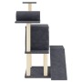 Rascador para gatos con postes de sisal gris oscuro 110,5 cm de , Mobiliario para gatos - Ref: Foro24-172063, Precio: 37,13 €...