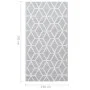Grauer PP-Außenteppich 190x290 cm von vidaXL, Outdoor-Protektoren - Ref: Foro24-310423, Preis: 55,56 €, Rabatt: %