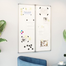 Pizarra magnética plegable aluminio 80x100x1,7 cm by , Exhibition panels - Ref: Foro24-4005352, Price: 52,68 €, Discount: %
