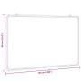 Pizarra magnética aluminio 100x60x1,7 cm by , Exhibition panels - Ref: Foro24-4005350, Price: 43,05 €, Discount: %