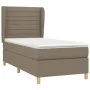 Box spring bed with gray taupe fabric mattress 90x190 cm by , Beds and slatted bases - Ref: Foro24-3128569, Price: 366,94 €, ...
