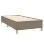 Box spring bed with gray taupe fabric mattress 90x190 cm by , Beds and slatted bases - Ref: Foro24-3128569, Price: 366,94 €, ...