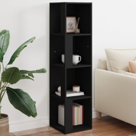 Eckschrank aus schwarzem Sperrholz 33x33x132 cm von , Schließfächer und Lagerschränke - Ref: Foro24-809036, Preis: 50,46 €, R...