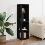 Mueble de esquina madera contrachapada negro 33x33x132 cm de , Taquillas y armarios de almacenamiento - Ref: Foro24-809036, P...