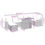 Gartensofagarnitur mit beigen Kissen, 8-teilig, aus PE-Rattan. von , Gartensets - Ref: Foro24-3276153, Preis: 540,51 €, Rabat...