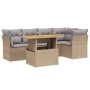 Garden sofa set with 5-piece synthetic rattan beige cushions by , Garden sets - Ref: Foro24-3270821, Price: 410,89 €, Discoun...