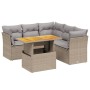 Garden sofa set with 5-piece synthetic rattan beige cushions by , Garden sets - Ref: Foro24-3270828, Price: 410,89 €, Discoun...