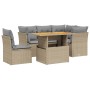 Garden sofa set with 5-piece synthetic rattan beige cushions by , Garden sets - Ref: Foro24-3270835, Price: 410,89 €, Discoun...