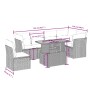 Set of 7-piece garden sofas and beige synthetic rattan cushions by , Garden sets - Ref: Foro24-3270856, Price: 450,77 €, Disc...