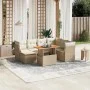 Juego de sofás de jardín con cojines beige 8 pzas ratán PE de , Conjuntos de jardín - Ref: Foro24-3270953, Precio: 554,08 €, ...