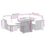 Garden sofa set with beige cushions, 8 pieces, PE rattan. by , Garden sets - Ref: Foro24-3270953, Price: 554,62 €, Discount: %