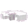 Gartensofa-Set mit 10-teiligen beigen Kissen aus synthetischem Rattan. von , Gartensets - Ref: Foro24-3271010, Preis: 628,55 ...