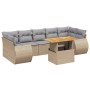 Garden sofa set with beige cushions, 8 pieces, PE rattan. by , Garden sets - Ref: Foro24-3272109, Price: 570,41 €, Discount: %