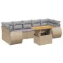 Juego de sofás de jardín con cojines beige 8 pzas ratán PE de , Conjuntos de jardín - Ref: Foro24-3272109, Precio: 592,17 €, ...