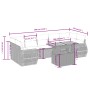 Garden sofa set with beige cushions, 8 pieces, PE rattan. by , Garden sets - Ref: Foro24-3272109, Price: 570,41 €, Discount: %
