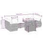 Garden sofa set with beige cushions, 8 pieces, PE rattan. by , Garden sets - Ref: Foro24-3272109, Price: 589,58 €, Discount: %