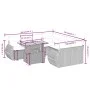 Garden sofa set 9 pieces with beige synthetic rattan cushions by , Garden sets - Ref: Foro24-3272123, Price: 625,97 €, Discou...