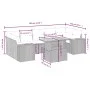 Gartensofagarnitur mit beigen Kissen, 8-teilig, aus PE-Rattan. von , Gartensets - Ref: Foro24-3272549, Preis: 624,30 €, Rabat...