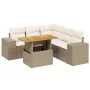 Garden sofa set with 6-piece synthetic rattan beige cushions by , Garden sets - Ref: Foro24-3272633, Price: 485,43 €, Discoun...