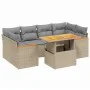 Set sofás de jardín 7 piezas y cojines ratán sintético beige de , Conjuntos de jardín - Ref: Foro24-3272977, Precio: 470,31 €...
