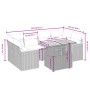 Gartensofagarnitur 7-teilig mit Kissen aus synthetischem Rattan in Beige. von , Gartensets - Ref: Foro24-3272977, Preis: 471,...