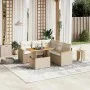 Garden sofa set with 6-piece synthetic rattan beige cushions by , Garden sets - Ref: Foro24-3273074, Price: 464,46 €, Discoun...