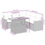 Gartensofa-Set mit 6-teiligen Kissen aus synthetischem Rattan in Beige. von , Gartensets - Ref: Foro24-3273074, Preis: 420,75...