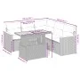 Gartensofa-Set mit 6-teiligen Kissen aus synthetischem Rattan in Beige. von , Gartensets - Ref: Foro24-3273074, Preis: 464,46...