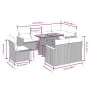 Garden sofa set 9 pieces with beige synthetic rattan cushions by , Garden sets - Ref: Foro24-3273173, Price: 612,93 €, Discou...