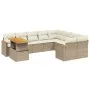 Garden sofa set with beige cushions, 10 pieces, made of synthetic rattan. by , Garden sets - Ref: Foro24-3273242, Price: 700,...
