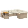 Juego de sofás jardín con cojines beige 10 pzas ratán sintético de , Conjuntos de jardín - Ref: Foro24-3273242, Precio: 663,5...