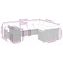 Gartensofa-Set mit 10-teiligen beigen Kissen aus synthetischem Rattan. von , Gartensets - Ref: Foro24-3273242, Preis: 700,52 ...
