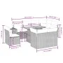 Garden sofa set 9 pieces with beige synthetic rattan cushions by , Garden sets - Ref: Foro24-3271850, Price: 632,73 €, Discou...
