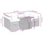 Set of 7-piece garden sofas and beige synthetic rattan cushions by , Garden sets - Ref: Foro24-3273417, Price: 555,68 €, Disc...