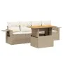 Garden sofa set with 5-piece synthetic rattan beige cushions by , Garden sets - Ref: Foro24-3271632, Price: 384,02 €, Discoun...