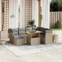 Juego de sofás de jardín con cojines beige 8 pzas ratán PE de , Conjuntos de jardín - Ref: Foro24-3275495, Precio: 519,71 €, ...