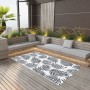 Outdoor-Teppich PP schwarz und weiß 120x180 cm von vidaXL, Outdoor-Protektoren - Ref: Foro24-310425, Preis: 24,33 €, Rabatt: %